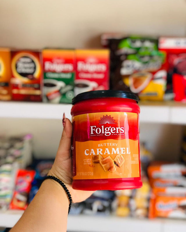 🍮 Folgers Buttery Caramel – Café Molido Sabor Caramelo💛