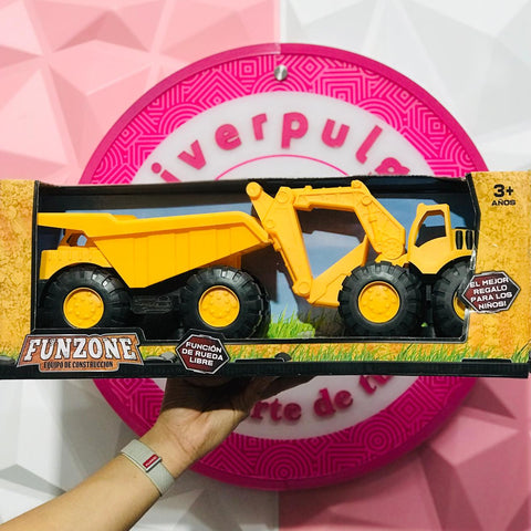 Camión de Construcción Gigante FunZone 2 en 1
