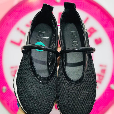 Tenis Ballerina DKNY Negros Tipo Mary Jane Talla 24.5 Mex
