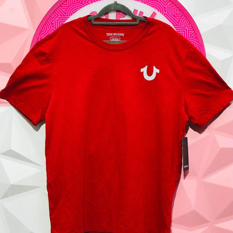 Playera True Religion Original Roja Con Buda Guitarra Talla M