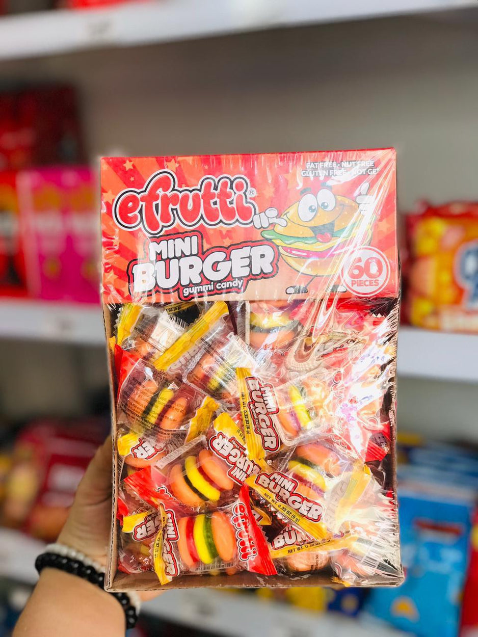 eFrutti Mini Burger Gummi Candy