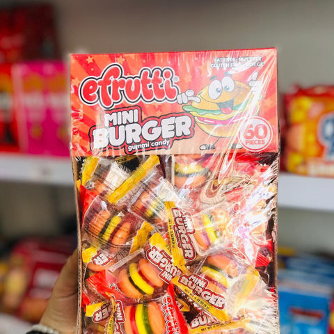 eFrutti Mini Burger Gummi Candy