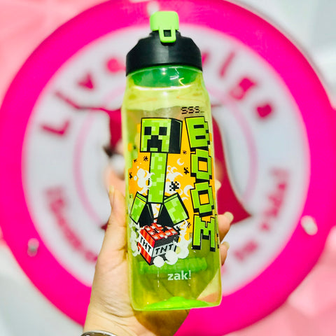 Botella de Agua Minecraft Creeper Boom Zak 20 oz