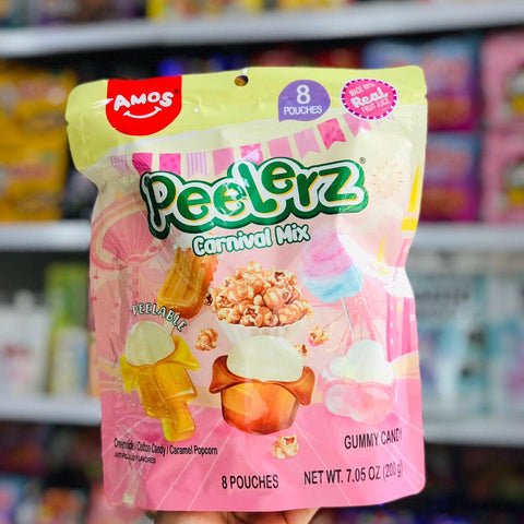 Amos Peelers Carnival Mix – Gummy Candy (8 Pouches)