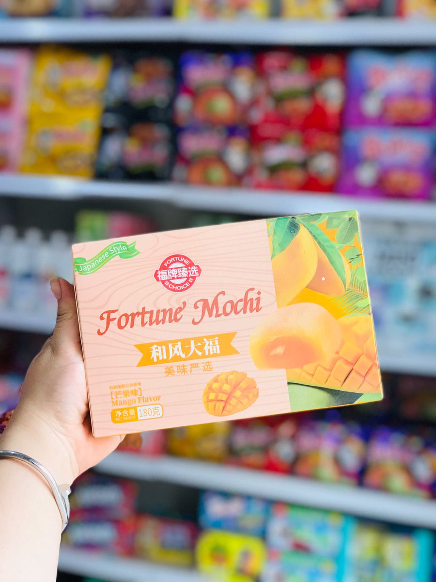 🧡Caja de *Nombre*: Fortune Mochi Mango Flavor 🥭✨