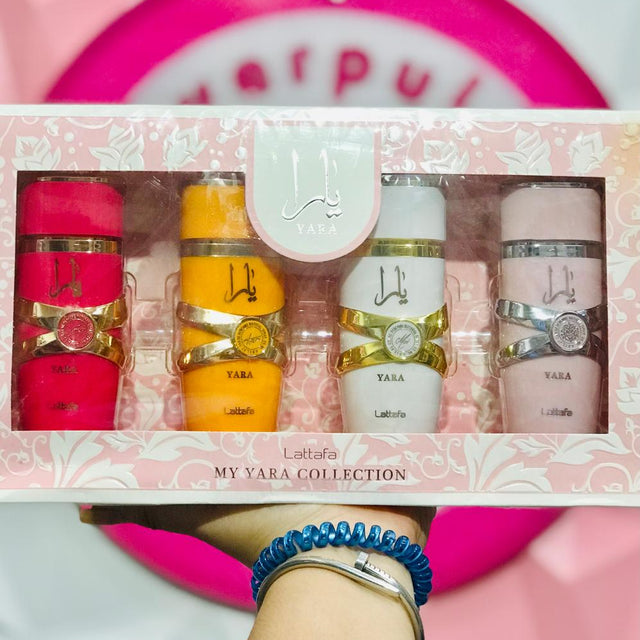 Set Perfumes Lattafa My Yara Collection (4 piezas, 25ml c/u)