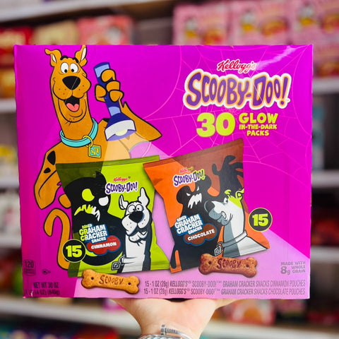 🔦 Galletas Kelloggs Scooby Doo Graham Cracker Canela y Chocolate 30 packs 840g 🔦.