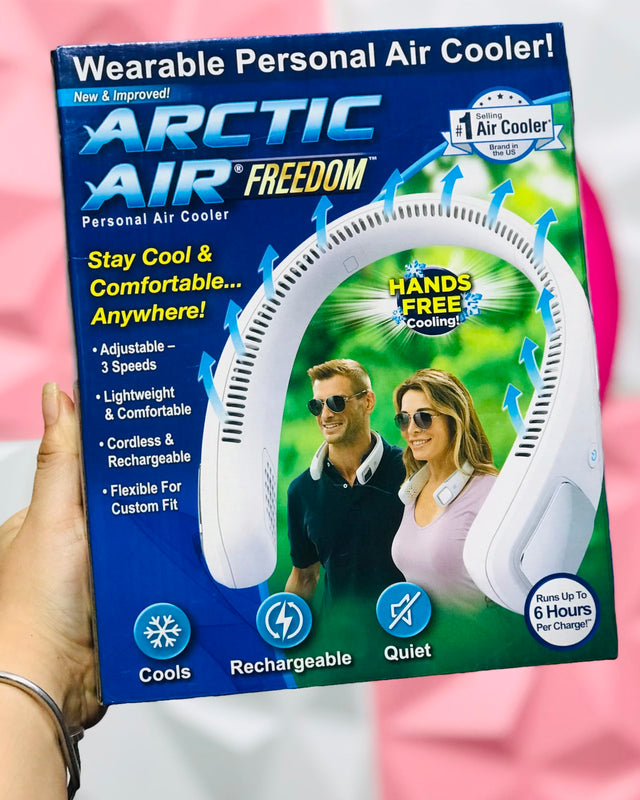 💙Ventilador de Cuello Arctic Air Freedom Enfriador Personal Portátil Recargable 3 Velocidades ❄️💨