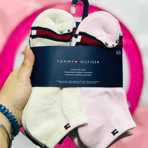 Pack 6 Pares Calcetines Tommy Hilfiger No Show Mujer