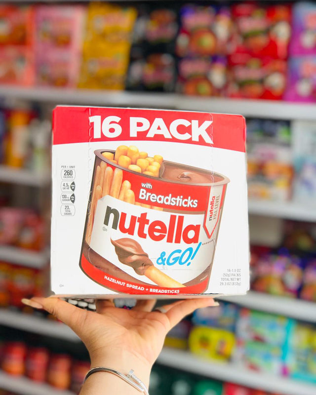 ✨🤎 Nutella & GO! – Crema de Avellana con Palitos de Pan 🍞🌰 | Caja con 16 piezas
