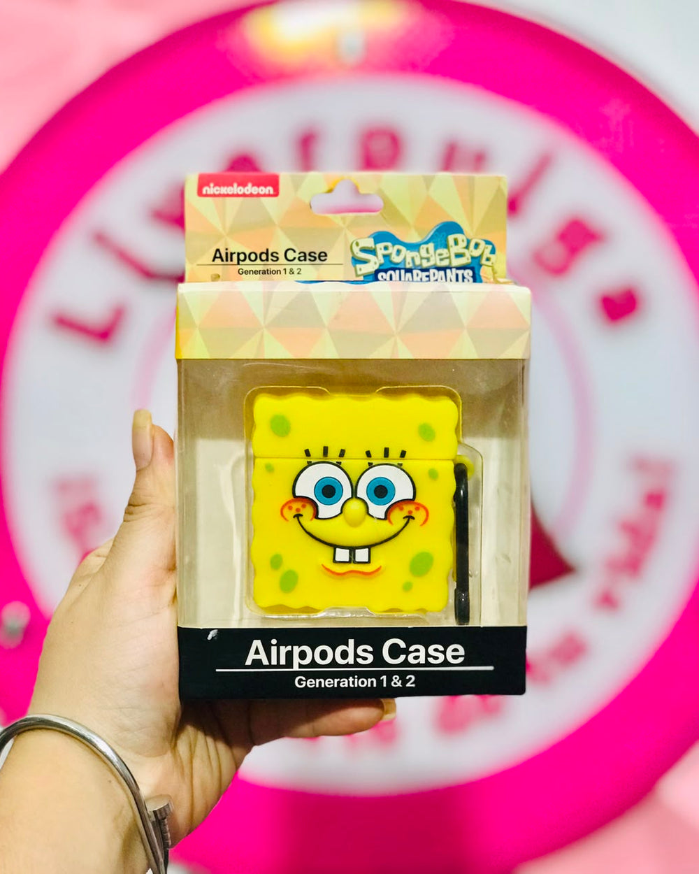 Funda AirPods 1 y 2 Diseño Bob Esponja SpongeBob