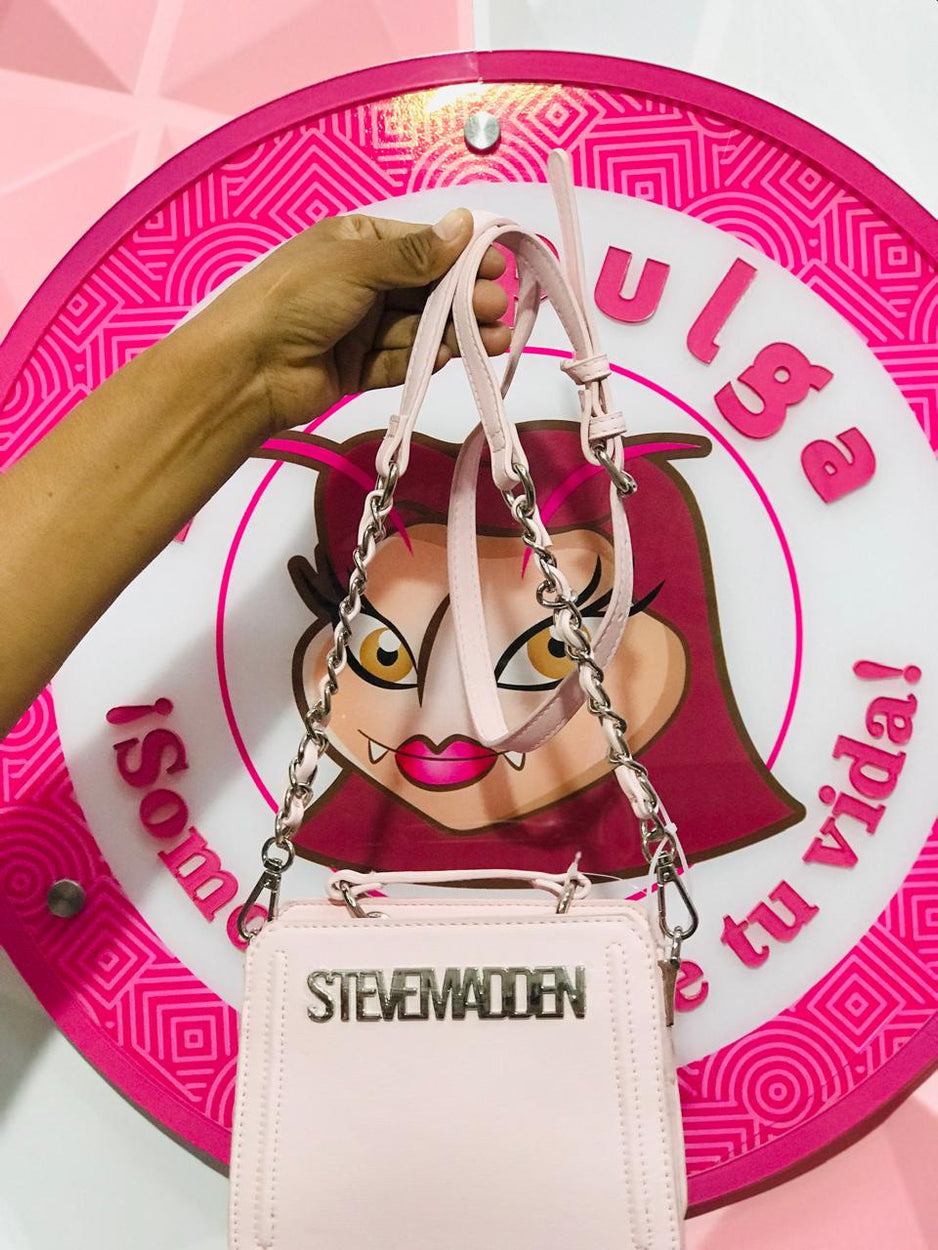 Bolso Steve Madden Rosa Pastel con Set de Bufanda