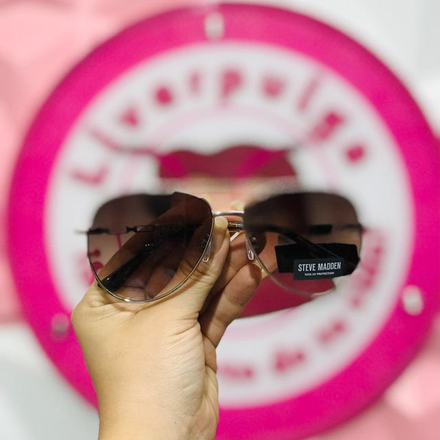 Lentes Steve Madden Aviador Plateados – Mica Café Degradada
