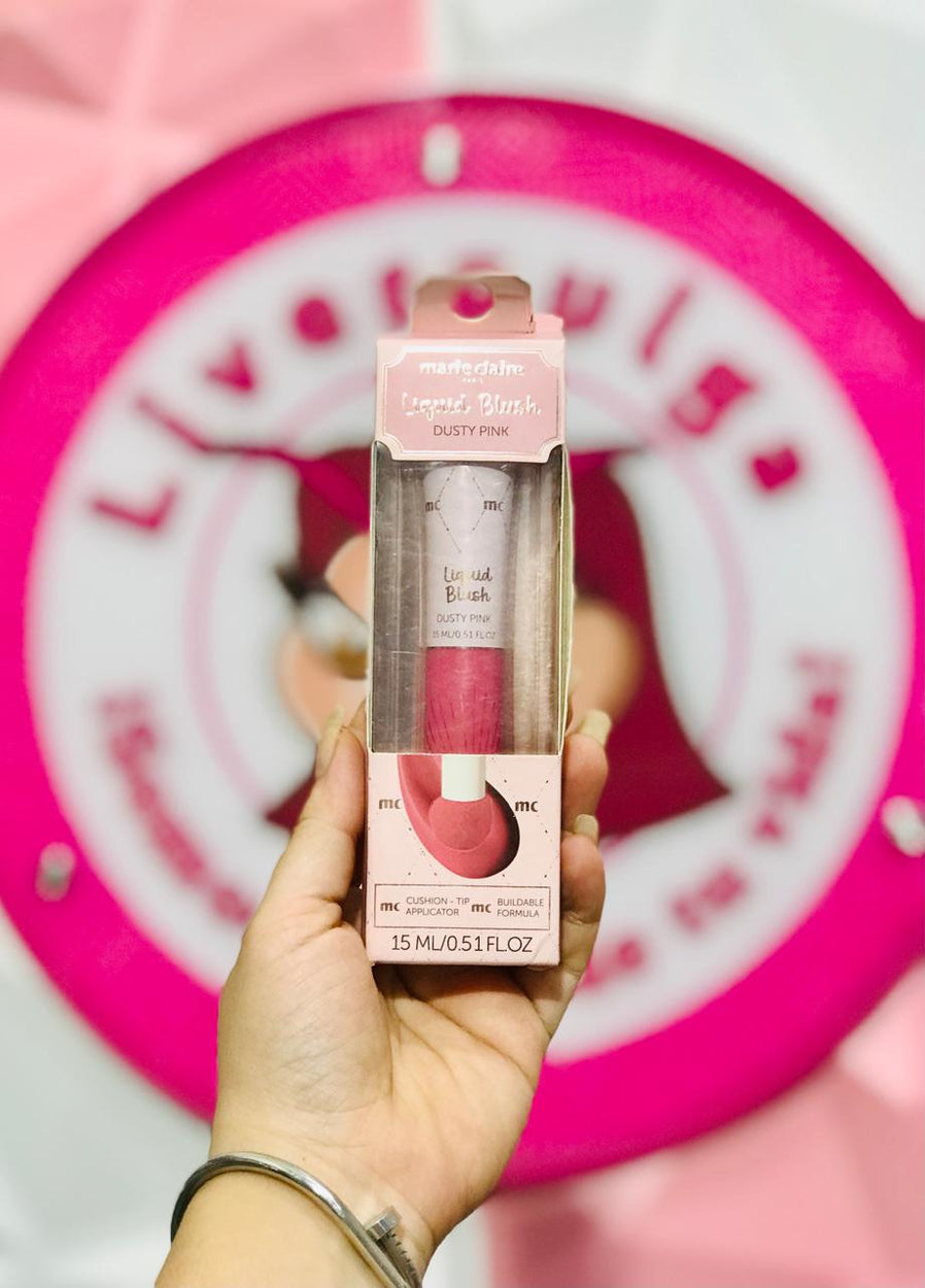 🌸 Rubor Liquido Marie Claire Paris Liquid Blush Tono Dusty Pink Rosa Empolvado 15 Ml 🌸.