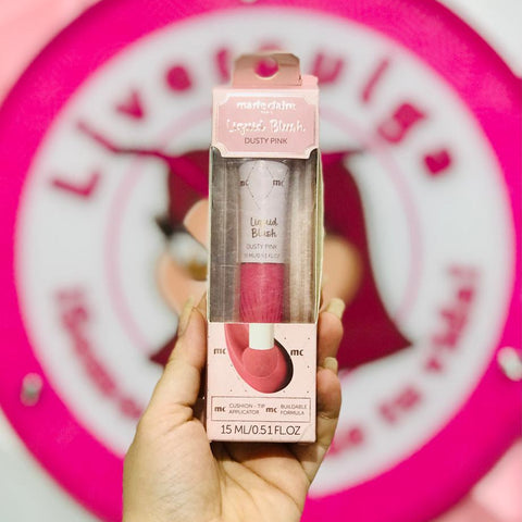 Rubor Líquido Marie Claire Paris Tono Dusty Pink 15 ml
