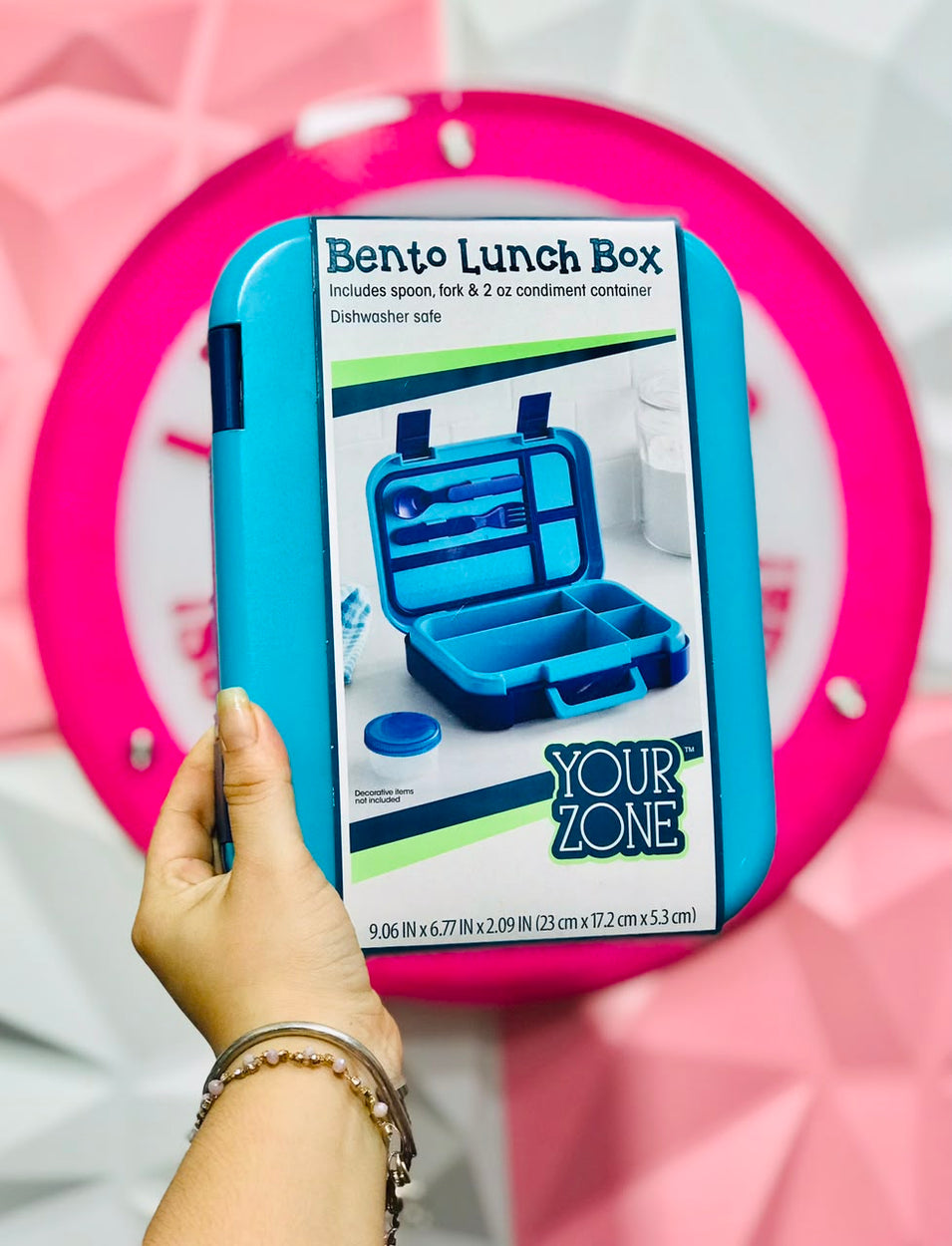 💙✨🍱🥄 Lonchera Bento Lunch Box Your Zone Azul Con Cubiertos 🥄🍱✨💙.