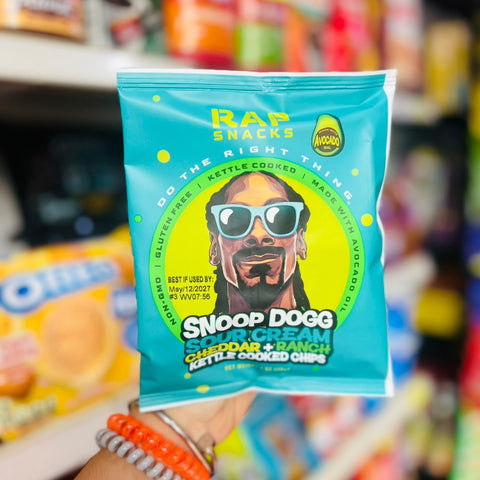 💚 Papas Rap Snacks Snoop Dogg Sour Cream Cheddar Ranch Kettle Cooked Chips 71g 💚.