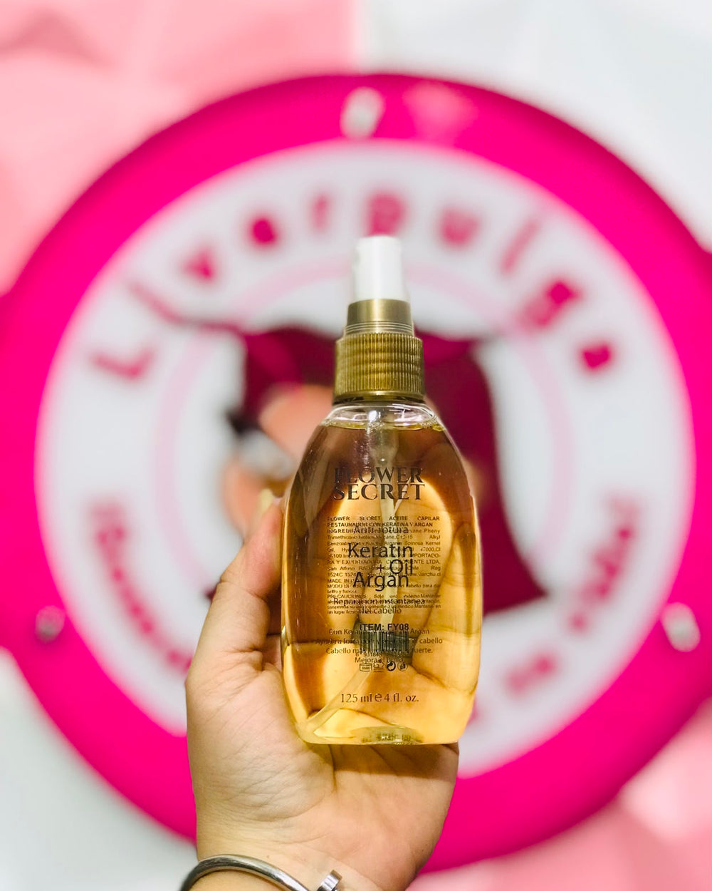 💛🥰Flower Secret Aceite Capilar Keratina + Argán Antifrizz Reparación Instantánea 125ml ✨💛
