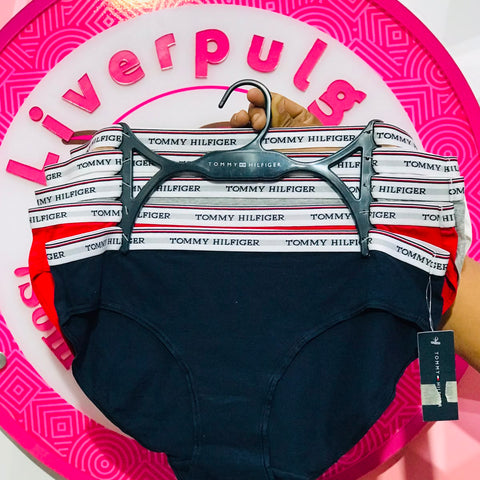 Set 5 Calzones Tommy Hilfiger Corte Bikini Talla L/G