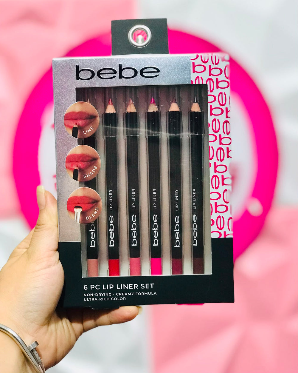 Set Bebe Lip Liner 6 pzas Delineadores de Labios Cremosos Alta Pigmentación 💋✨