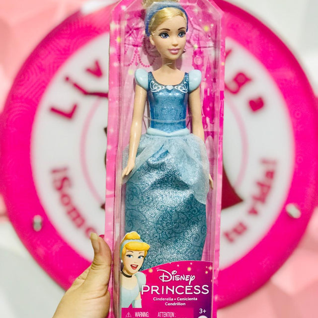 Muñeca Disney Princess Cenicienta Vestido Azul Original Mattel