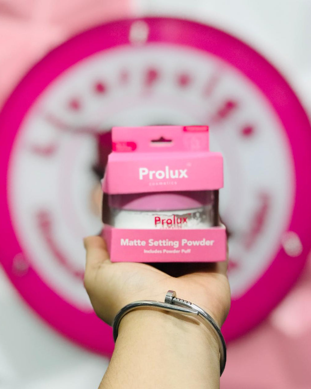 Polvo Traslúcido Matte Prolux Setting Powder con Esponjita Fija y Matifica 💖✨💄