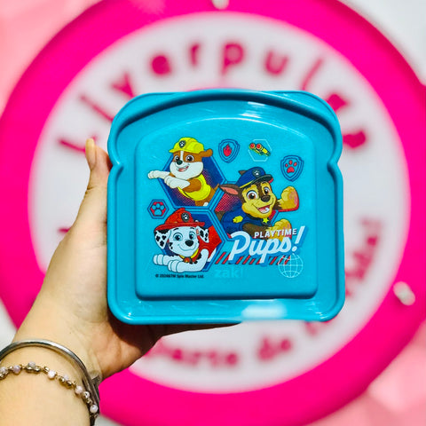 Lonchera Sándwichera Paw Patrol Playtime Pups Zak Azul y Roja