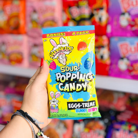 Warheads Sour! Popping Candy Eggs-treme Bunny Berry