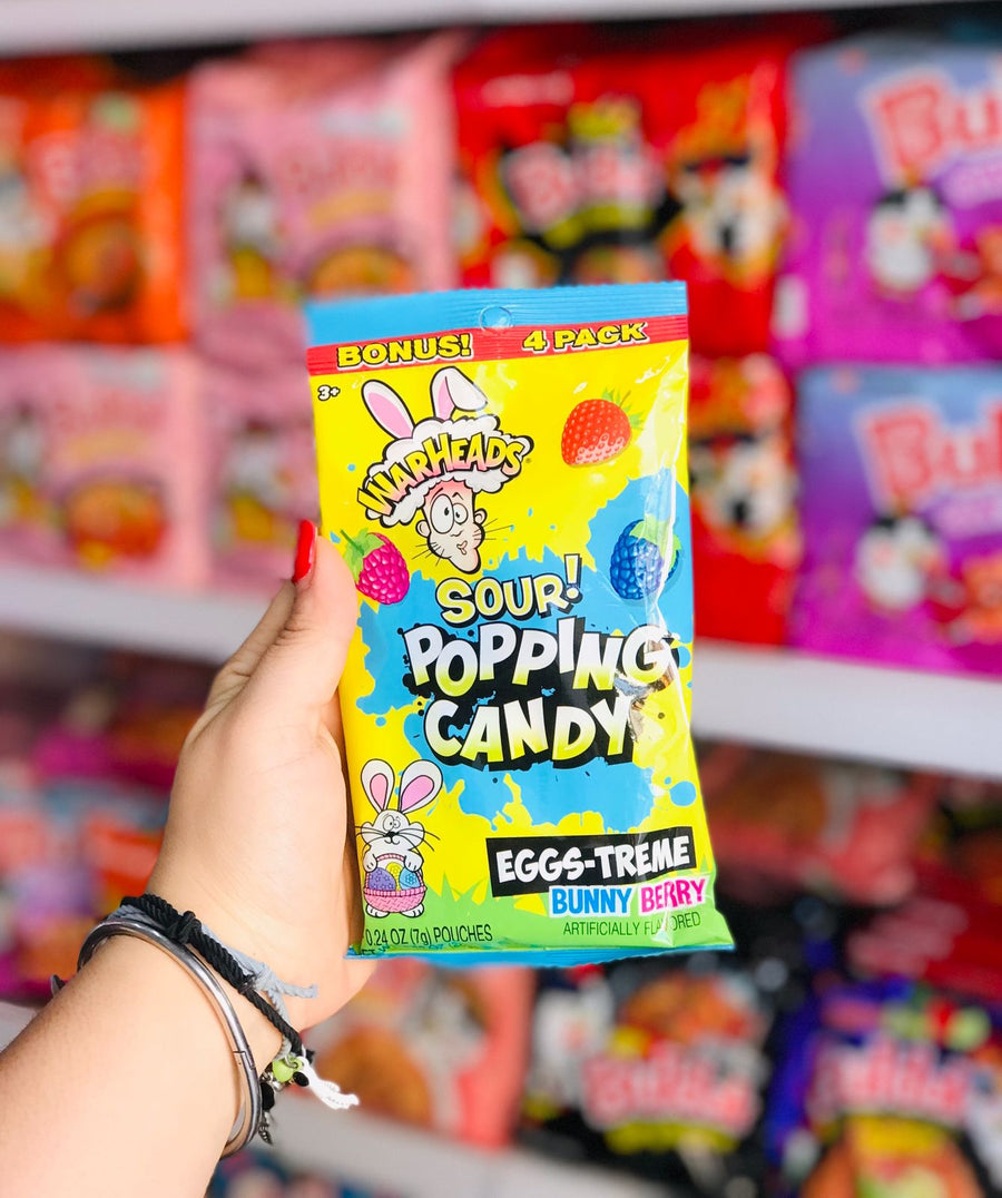 Warheads Sour! Popping Candy Eggs-treme Bunny Berry 🐰💥🍓