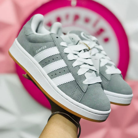 Tenis Adidas Campus 00s Gris Con Blanco Talla 23 Mex