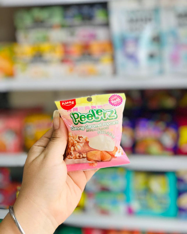 🤎 Amos Peelerz Gummy Caramel Popcorn 🍿🍬