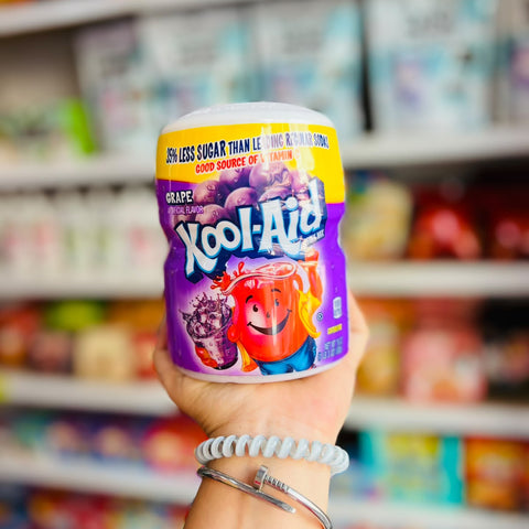 🍇 Polvo para bebida Kool Aid Grape Sabor Uva 538g 🍇.