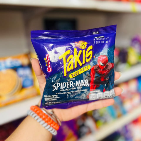 💙 Takis Blue Heat Spider-Man Brand New Day Hot Chili Pepper 28.4g 💙.
